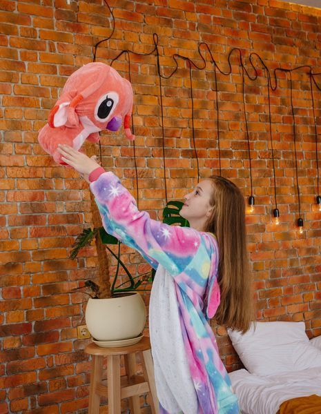 М'яка іграшка Стіч 65 см, велика плюшева іграшка-подушка Ліло та Стіч, Рожевий TO-07 фото