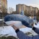 М'яка іграшка акула 60 см, плюшева іграшка-подушка БЛОХЕЙ, Синя TO-62 фото 6