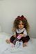 Реалістична лялька Реборн Reborn Doll 55 см, вініл-силіконова дівчинка кучеряшка в одязі з аксесуарами DO-27 фото 2