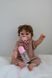Лялька Реборн Reborn Doll 50 см, реалістична вініл-силіконова дівчинка пупс кучерява в одязі+аксесуари DO-32 фото 2