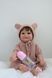 Лялька Реборн Reborn Doll 50 см, реалістична вініл-силіконова дівчинка пупс кучерява в одязі+аксесуари DO-32 фото 5