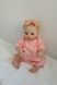 Лялька Реборн Reborn Doll 50 см, реалістична вініл-силіконова дівчинка пупс в рожевому одязі+аксесуари DO-34 фото 2