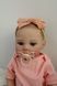 Лялька Реборн Reborn Doll 50 см, реалістична вініл-силіконова дівчинка пупс в рожевому одязі+аксесуари DO-34 фото 7