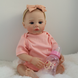 Лялька Реборн Reborn Doll 50 см, реалістична вініл-силіконова дівчинка пупс в рожевому одязі+аксесуари DO-34 фото 1